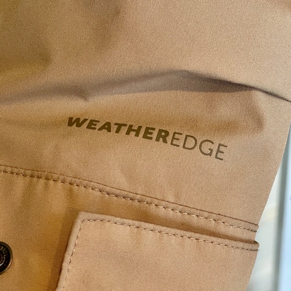 Eddie Bauer Women's Rain Jacket Coat Small Khaki WeatherEdge Alaska Packable - Picture 4 of 7